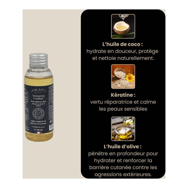 Bella Bestia Shampoing hydratant chien et chat