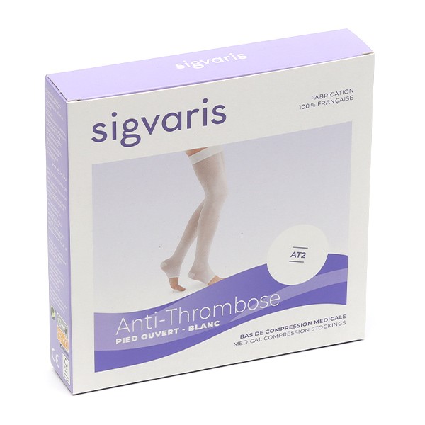 Sigvaris Bas  Anti-thrombose pieds ouvert Classe 2