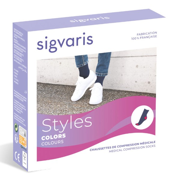 Sigvaris Styles Colors Chaussettes de contention Femme Classe 2