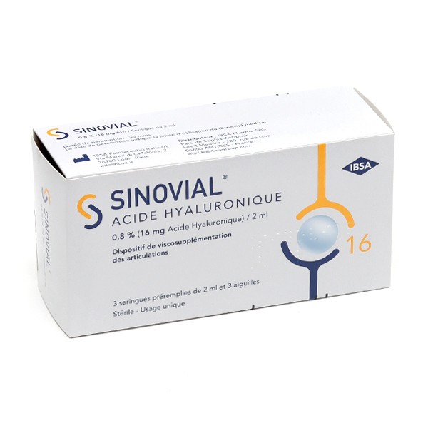 Sinovial 0,8 % seringue 2 ml