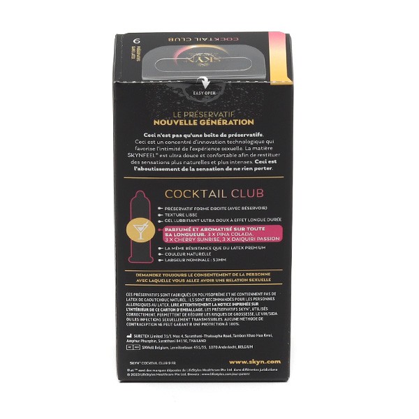 Manix Skyn Cocktail préservatifs sans latex