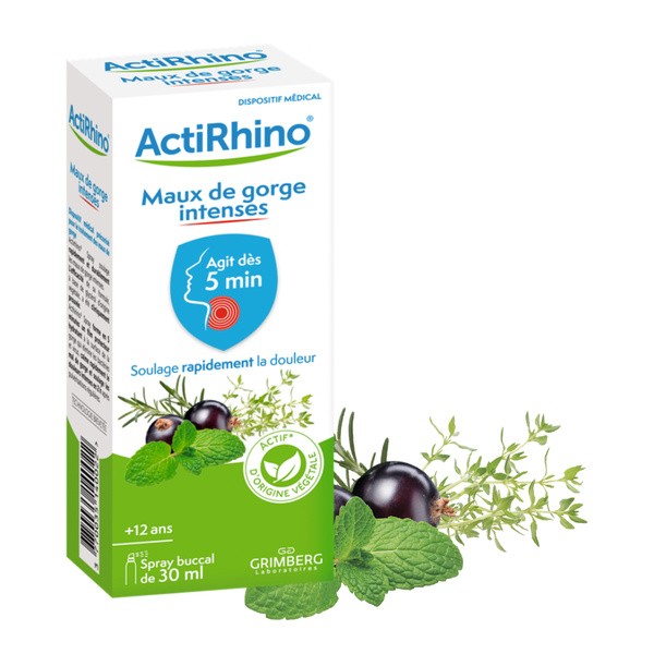 ActiRhino Spray buccal Maux de gorge intenses