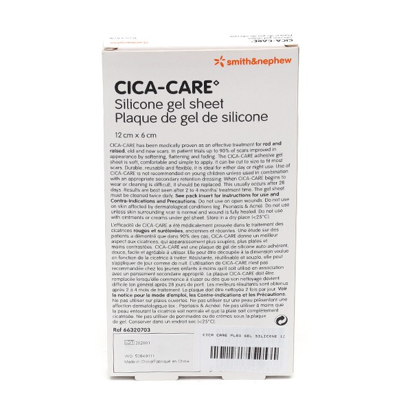 Cica Care plaque de gel de silicone