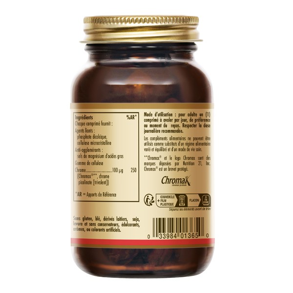 Solgar Chrome Picolinate 100 µg comprimés