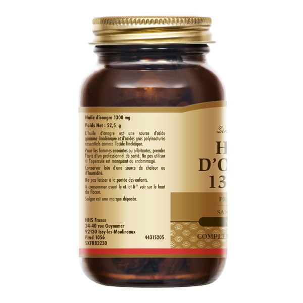 Solgar Huile d'onagre 1300 mg capsules