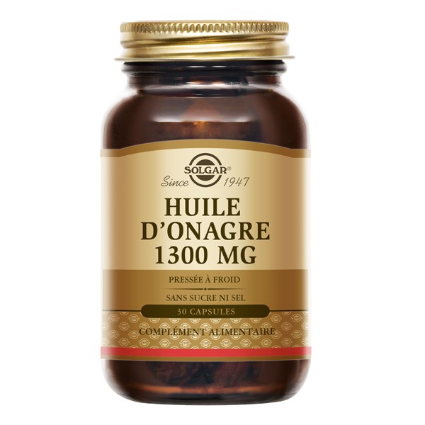Solgar Huile d'onagre 1300 mg capsules