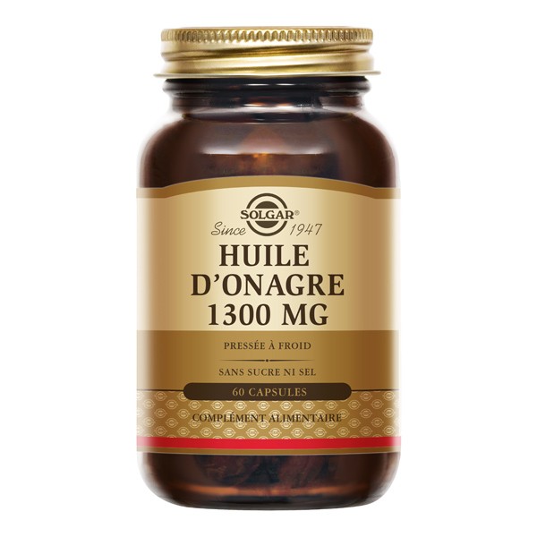Solgar Huile d'onagre 1300 mg capsules