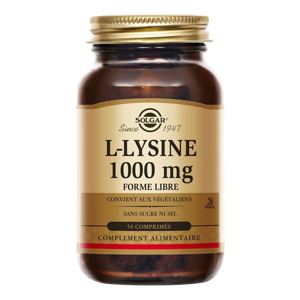 Solgar L-Lysine 1000 mg comprimés
