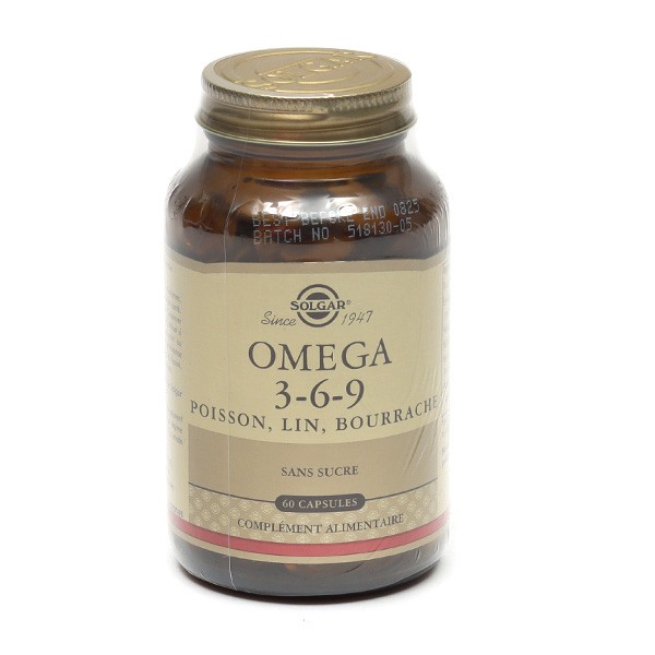 Solgar Omega 369 60 capsules Complément alimentaire cholestérol