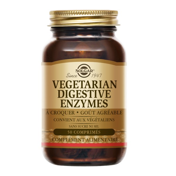 Solgar vegetarian digestives enzymes comprimés