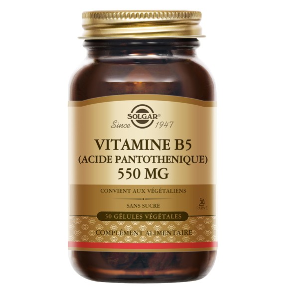 Solgar Vitamine B5 550 mg gélules