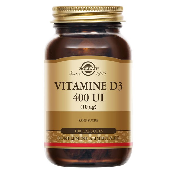 Solgar vitamine D3 400 UI capsules