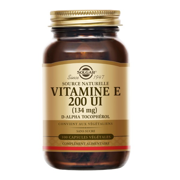 Solgar vitamine E 200 UI capsules