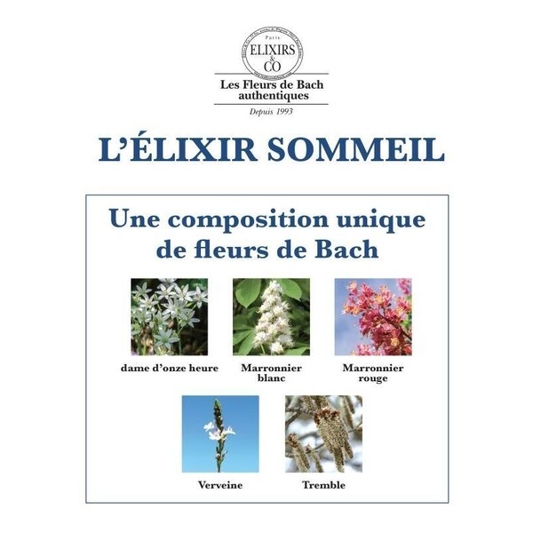 Elixirs and Co Fleurs de Bach Sommeil gouttes bio