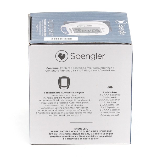 Spengler tensiomètre électronique poignet SPG 340 - Fréquence cardiaque