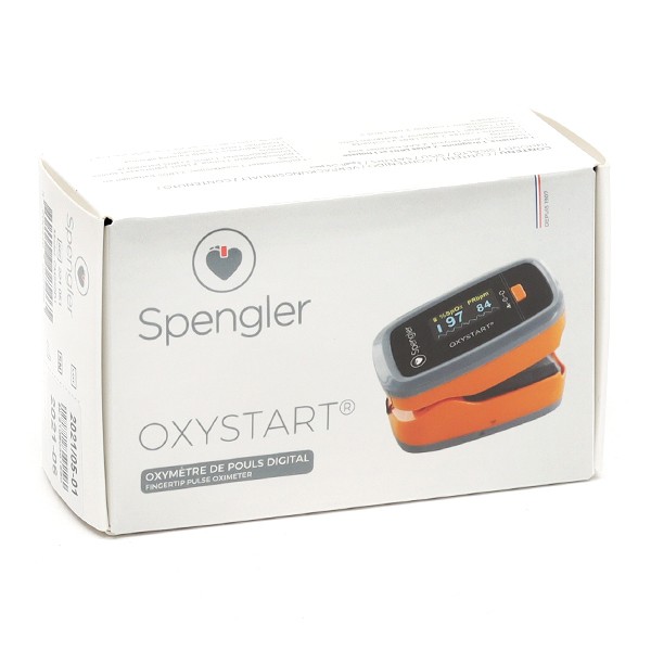 Oxymètre de Pouls pour le Doigt Oxystart orange - SPENGLER - Spengler