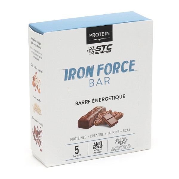 STC Nutrition Iron Force Bar chocolat praliné barres
