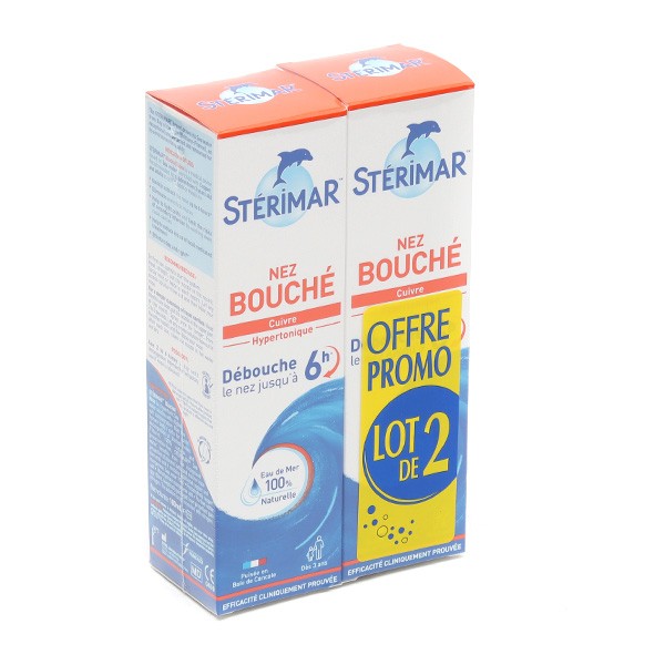Stérimar Nez bouché Cuivre - 100 ml - Hygiène du nez
