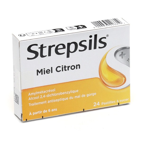 Strepsils Miel Citron pastilles à sucer contre le Mal de gorge