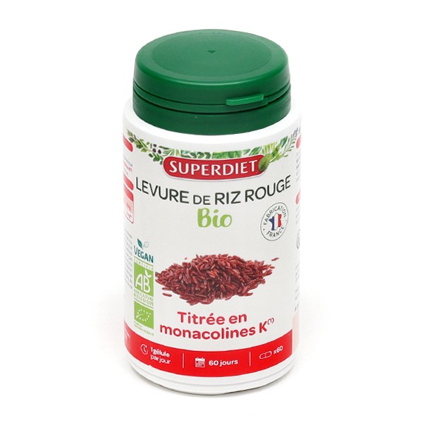 Super Diet levure de riz rouge bio gélules
