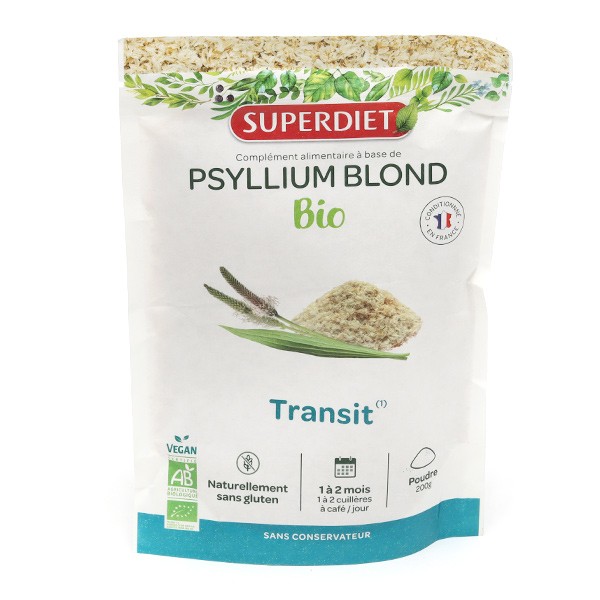 Super Diet psyllium blond Bio tégument