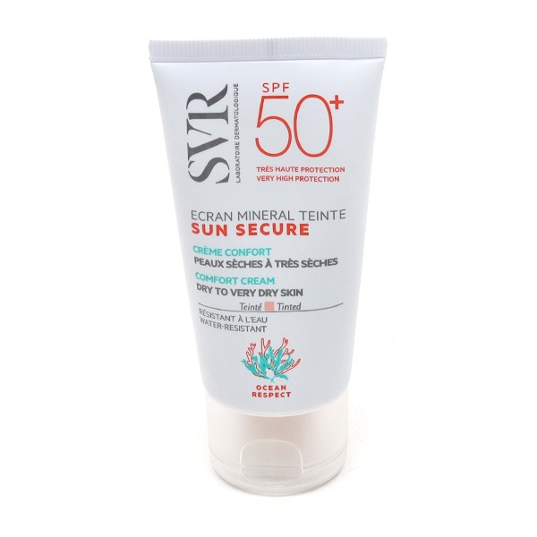 SVR Sun Secure Ecran minéral teinté Crème confort SPF 50+