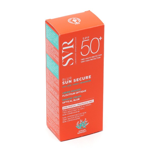 SVR Sun Secure Blur Crème mousse sans parfum SPF 50+