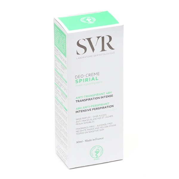 SVR Spirial Déo-crème anti-transpirant intense 48h