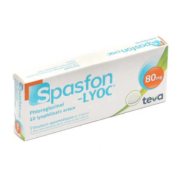 Spasfon Lyoc 80 mg antispasmodique