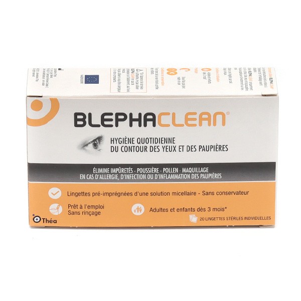BLEPHACLEAN COMPRESSES STERILES IMPREGNEES YEUX (30) - Pharmacodel