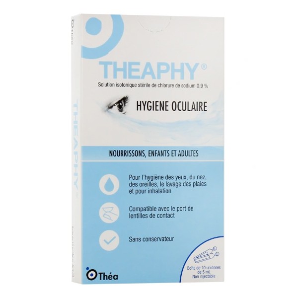 Theaphy Hygiène oculaire solution isotonique stérile unidoses