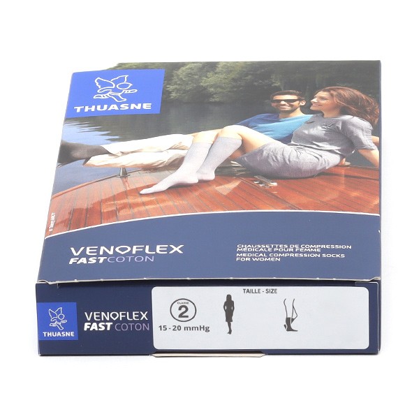 Venoflex Fast Coton Chaussettes de Contention Femme Classe 2