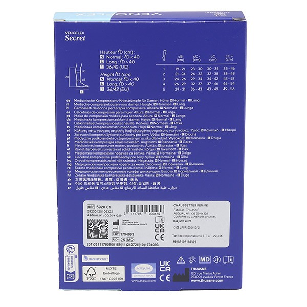 Venoflex Secret Chaussettes de contention Femme classe 2