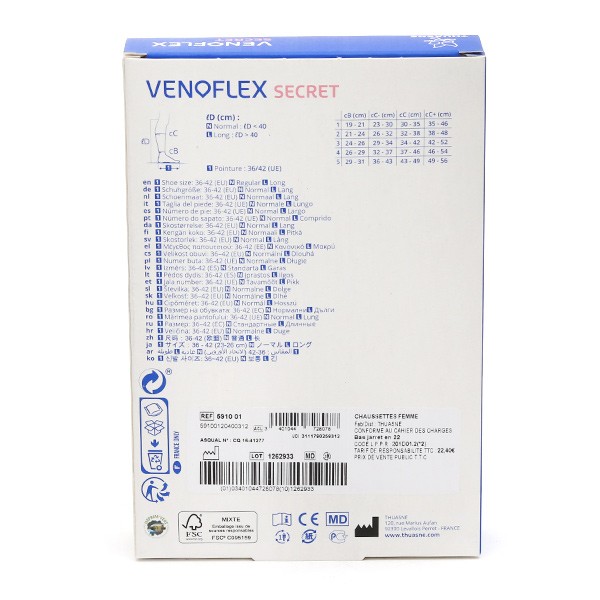 Venoflex Secret Chaussettes de Contention Femme classe 1