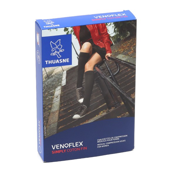 Venoflex Simply Coton Fin Chaussettes de Contention Femme classe 2