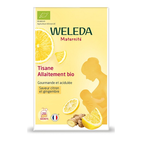 Weleda Tisane allaitement bio citron gingembre sachets