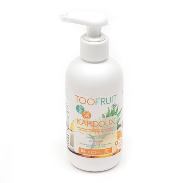 Toofruit Kapidoux shampooing dermo apaisant ananas coco bio