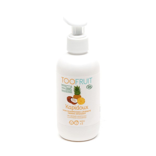 Toofruit Kapidoux shampooing dermo apaisant ananas coco bio