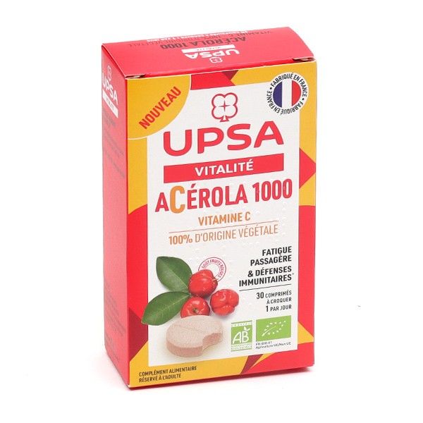 UPSA vitalité Acérola 1000 Bio comprimés à croquer