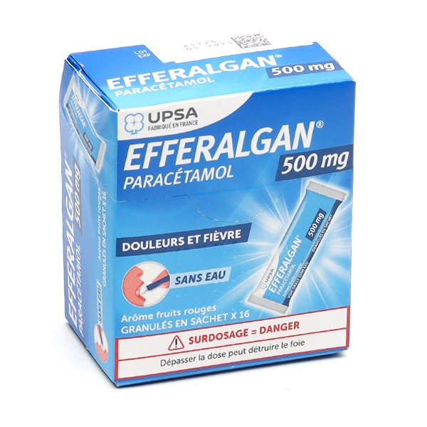Efferalgan 500 mg fruits rouges stick
