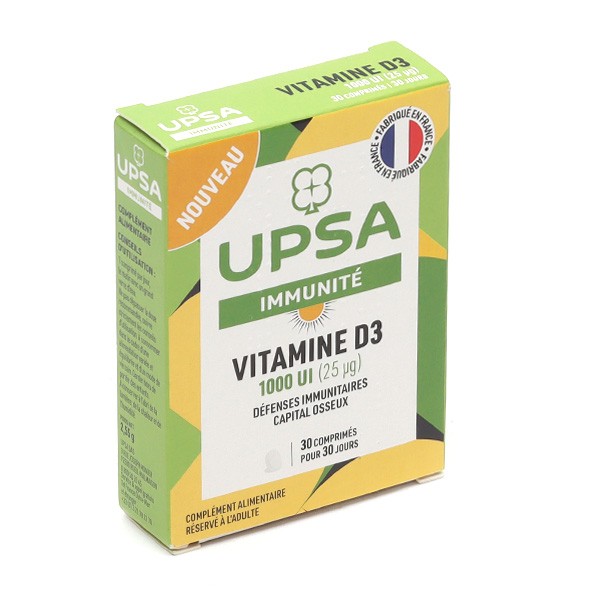 UPSA Immunité Vitamine D3 1000 UI comprimés