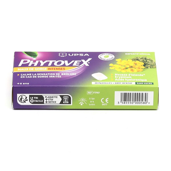 Phytoxil gorge irritée & défenses naturelles 20 pastilles