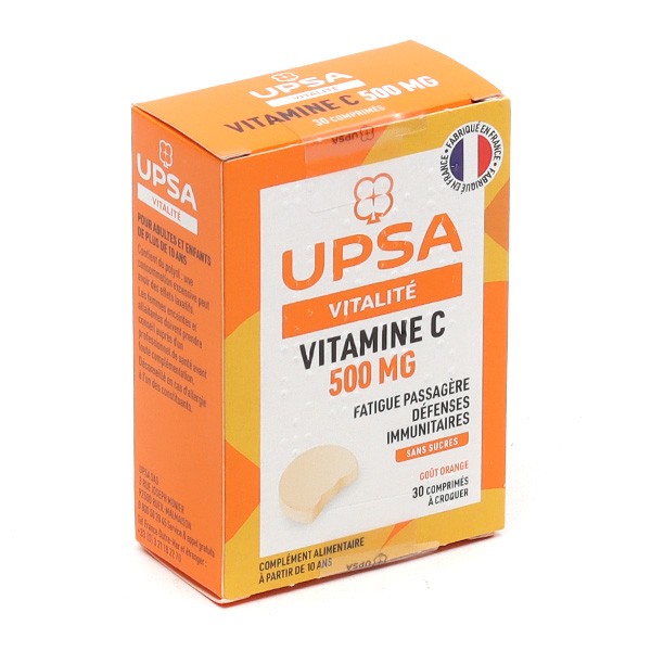 UPSA Vitalité Vitamine C 500 mg comprimés à croquer