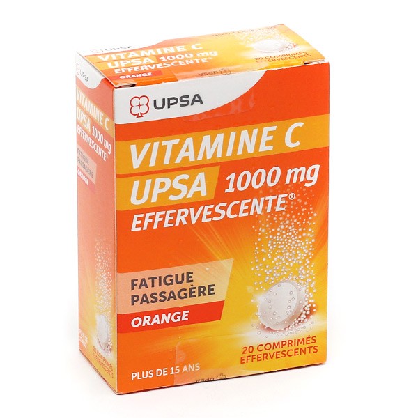 Vitamine C UPSA 1000mg comprimés effervescents