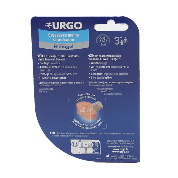Urgo Filmogel crevasses mains pansement liquide