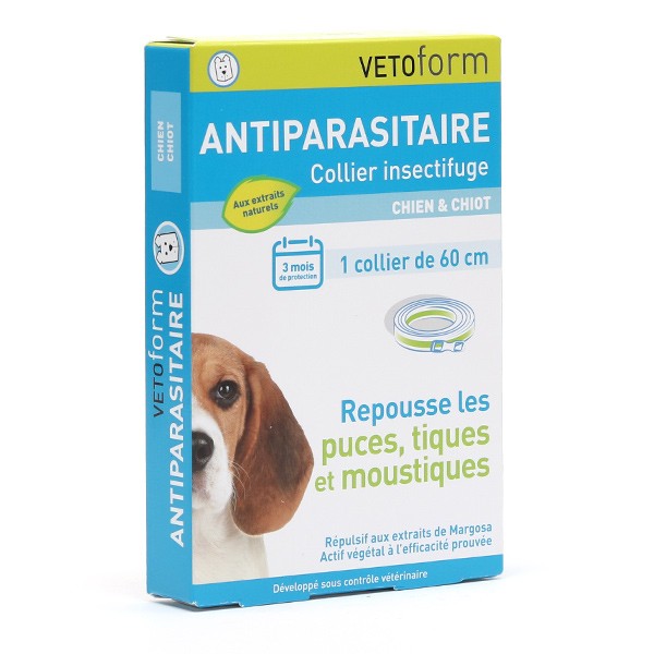 Vetoform Antiparasitaire Collier insectifuge chien et chiot