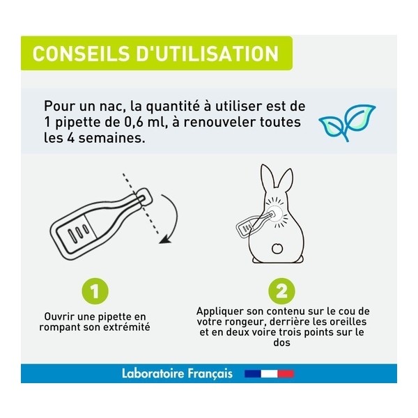 Vetoform Antiparasitaire Nac Rongeur pipettes
