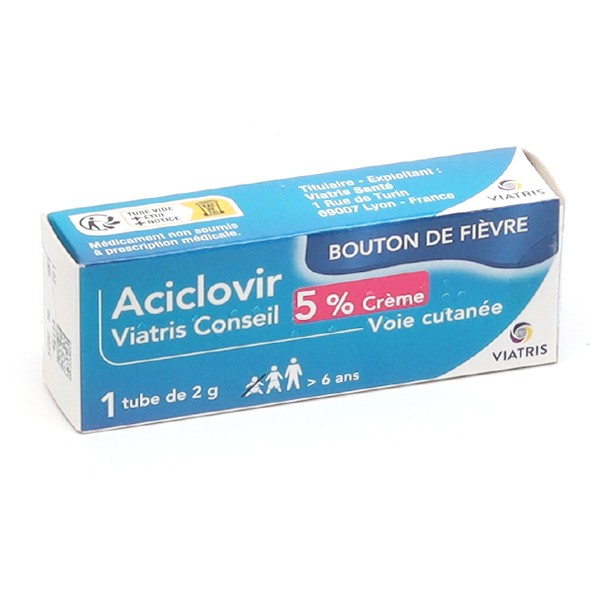 Aciclovir Viatris 5% crème tube