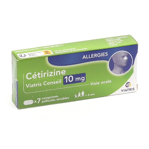 Cetirizine 10 mg comprimé Viatris