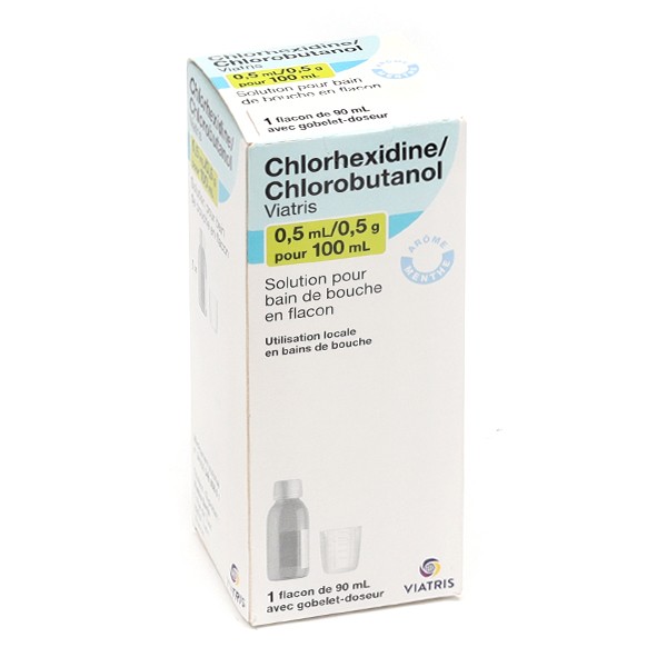 Chlorhexidine Chlorobutanol bain de bouche